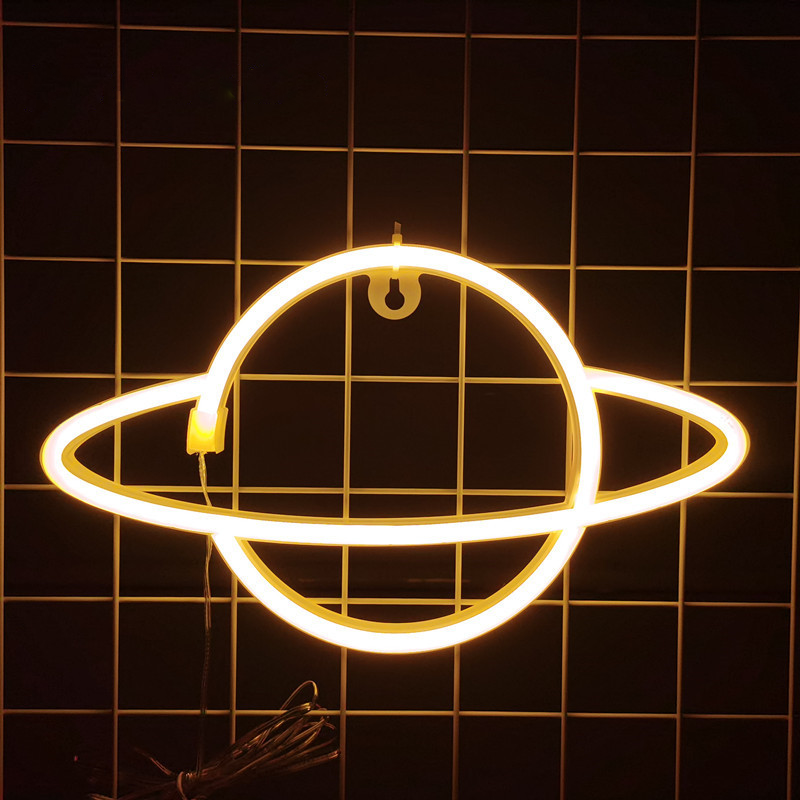 planet neon sign