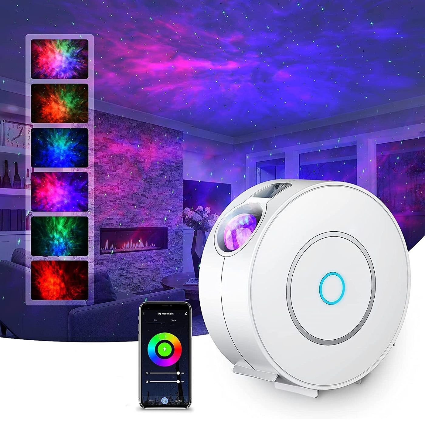 Galaxy starry sky light (WiFi green star model)